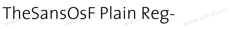 TheSansOsF Plain Reg字体转换